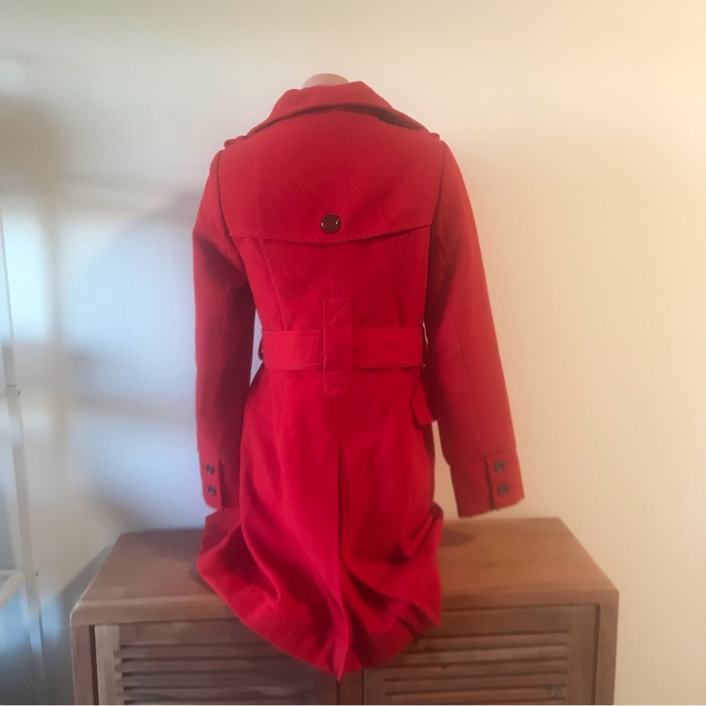 Worthington Red Trenchcoat size smalll - Picture 8 of 14